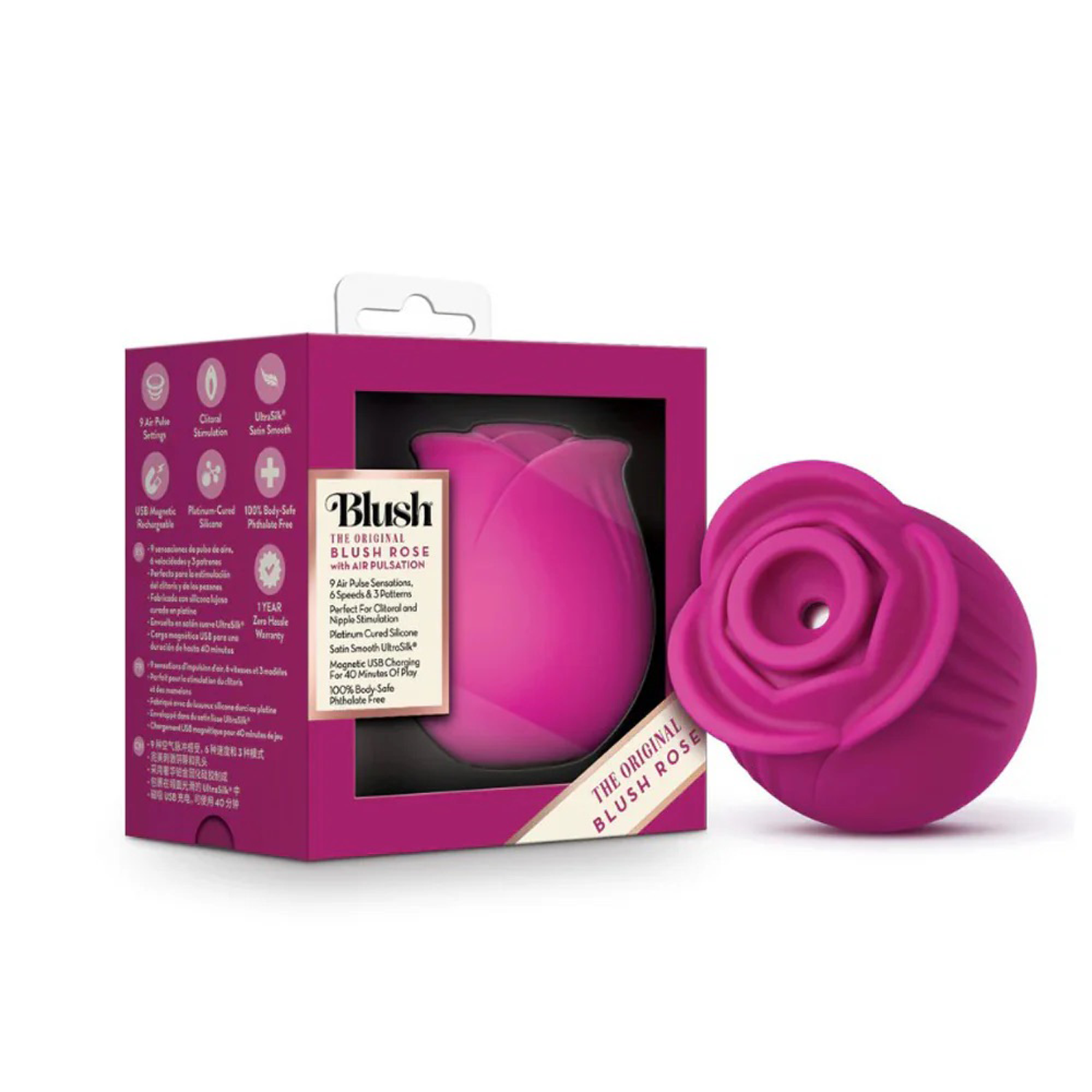 Blush Collection The Original Rose Air Pulse Stimulator - Playbay.ca Blush Collection The Original Rose Air Pulse Stimulator - Playbay.ca