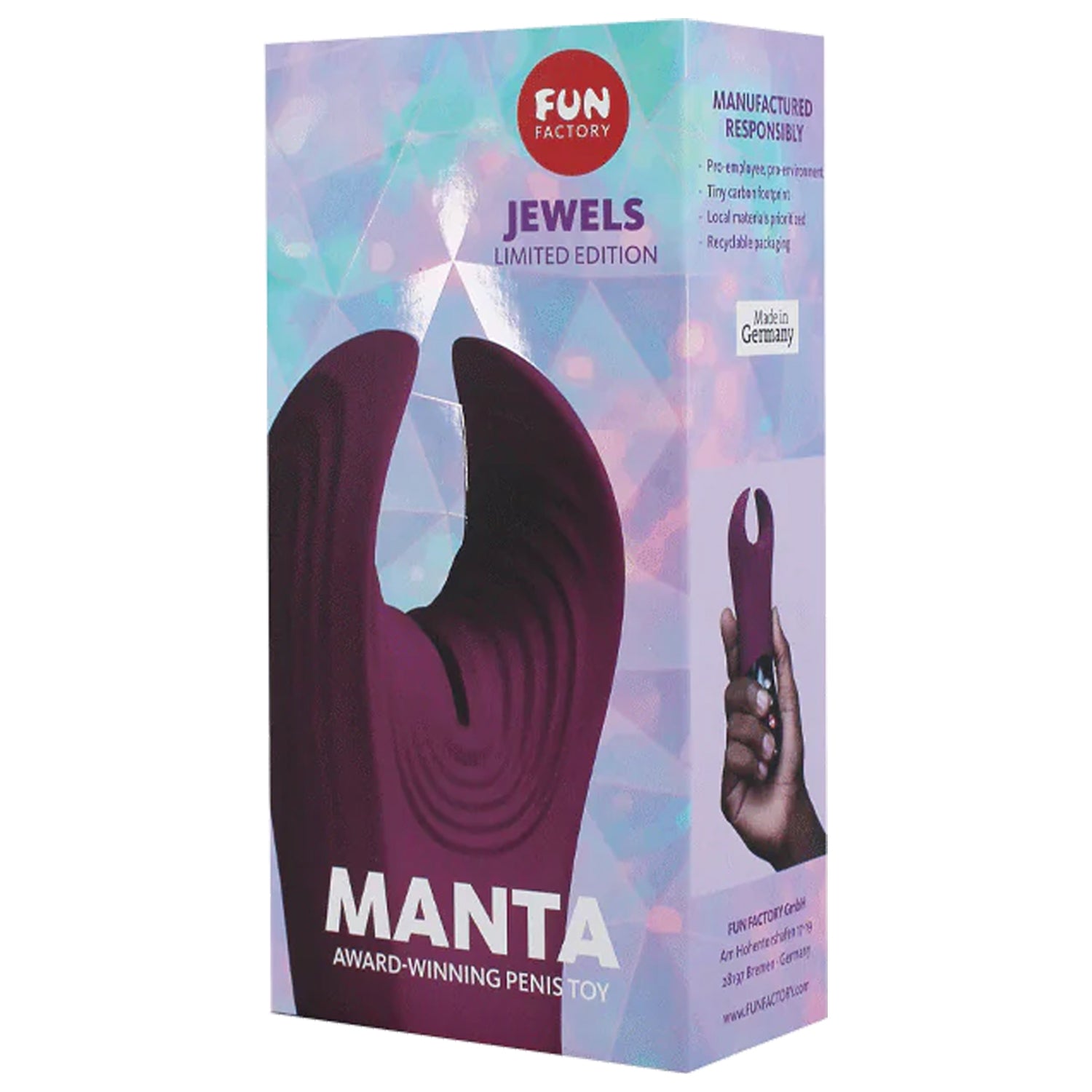 Fun Factory Jewels MANTA Limited Edition Penis Toy Playbay.ca Fun Factory Jewels MANTA Limited Edition Penis Toy Playbay.ca