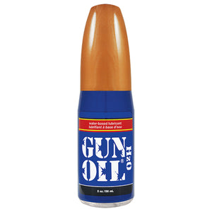 A bottle of Water-Based lubricant Gun Oil H2O 2 oz / 59 ml