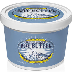 H2O Based You'll never know it isn't Boy Butter condom safe - Personal Lubricant 16 oz. (454 gm) tub.