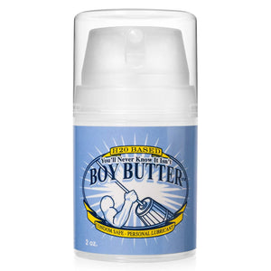 H2O Based "You'll never know it isn't" Boy Butter Condom Safe - Personal Lubricant 2 oz bottle