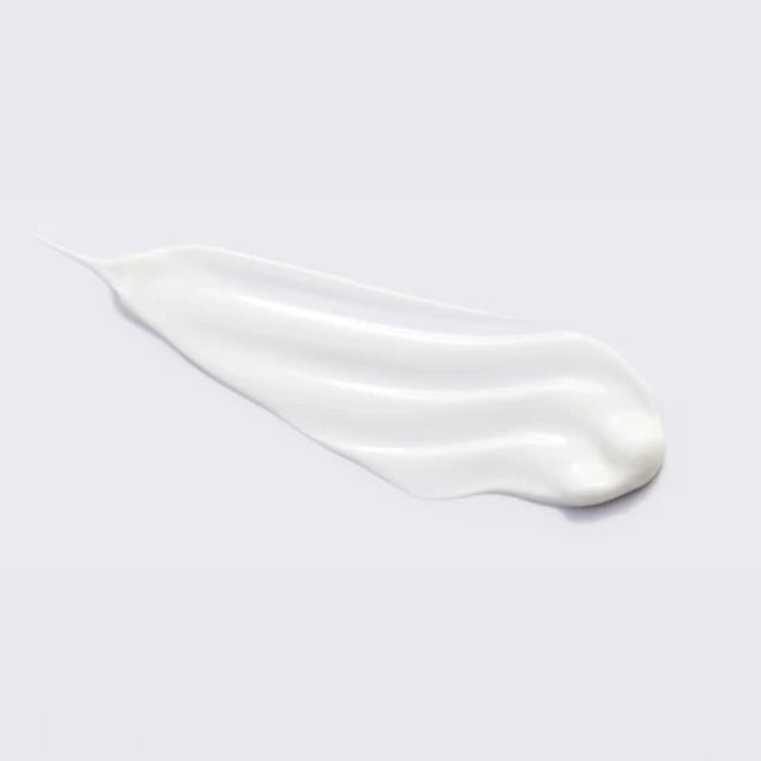 A smooth, silky swatch of white Beaver Butter Stimulating Arousal Serum against a neutral background, highlighting its creamy, water-based texture.