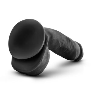 Back side view of the blush Au Naturel Pound 8 Inch Realistic Dildo