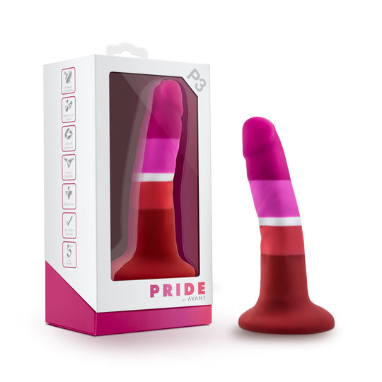 blush Avant Pride Beauty Anal Plug with Harness-Comptible Suction Cup Base