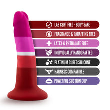 Charger l&#39;image dans la galerie, blush Avant Pride Beauty Plugs features: Lab certified - Body safe; Fragrance &amp; Paraffins free; Latex &amp; Phthalates free; Individually handcrafted; Platinum cured silicone; Powerful Suction cup.