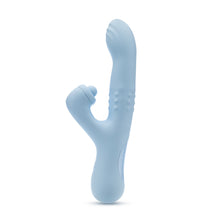Load image into Gallery viewer, Side view of the Blush Devin Rabbit Vibrator