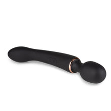 Load image into Gallery viewer, Front side view of the Blush Gia Massage Wand + G-Spot Vibe