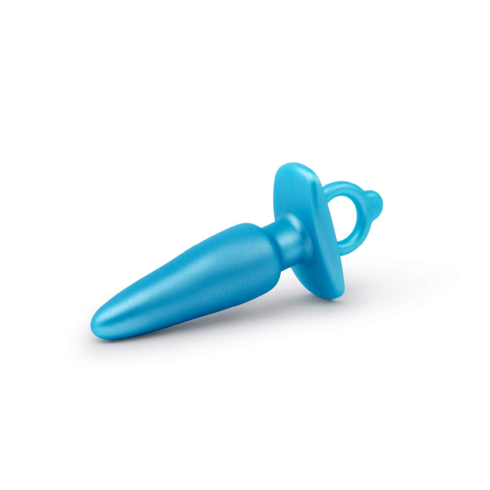 Front side of the b-Vibe Butties Sleek Tapered Silicone Plug