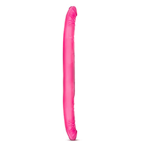 Bottom side of the blush B Yours 16 Inch pink Double Dildo