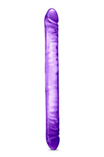 Load image into Gallery viewer, Side view of the blush B Yours 18 Inch Double Dildo