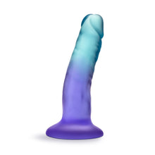 Load image into Gallery viewer, Bottom side view of the blush B Yours Morning Dew 5 Inch Dildo, placed on its suction cup.