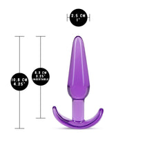Load image into Gallery viewer, blush B Yours Slim Anal Plug measurements: Insertable width: 2.5 centimetres / 1 Inch; Insertable length: 8.3 centimetres / 3.25 inches; Product length: 10.8 centimetres / 4.25 inches.