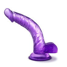 Charger l&#39;image dans la galerie, Side of the blush B Yours Sweet &#39;N Hard Realistic Dildo, placed on its suction cup.