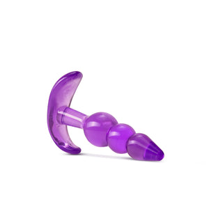 Front side of the blush B Yours Triple Bead Anal Plug