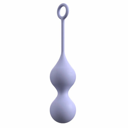 Angled front view of the Chéri dual-ball pelvic muscle conditioner against a clean white backdrop.
