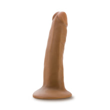 Load image into Gallery viewer, Bottom side view of the blush Dr. Skin 5.5&quot; Cock With Suction Cup, placed on its suction cup.