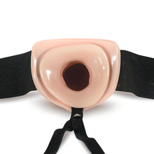 Load image into Gallery viewer, Back of the blush Dr. Skin 6&quot; Hollow Strap-On