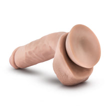 Charger l&#39;image dans la galerie, Back side of the blush Dr. Skin Glide 8.5 Inch Self Lubricating Dildo With Balls