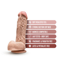 Charger l&#39;image dans la galerie, blush Dr. Skin Mr. D 8.5&quot; Realistic Dildo features: Soft realistic feel; Strong suction cup base; Harness compatible; Lab Tested - Body safe; Fragrance &amp; Paraffin free; Latex &amp; Phthalate free.