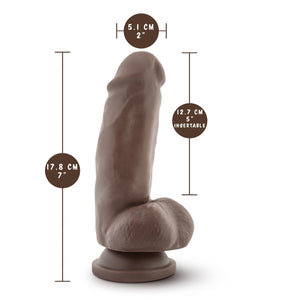 blush Dr. Skin Mr. Smith 7" Realistic Dildo measurements: Insertable width: 5.1 centimetres / 2 inches; Product length: 17.8 centimetres / 7 inches; Insertable length: 12.7 centimetres / 5 inches.