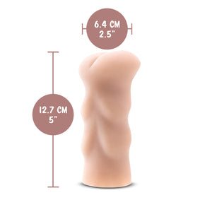 blush EnLust Cassie Stroker width: 6.4 centimetres / 2.5 inches; Stroker's length: 12.7 centimetres / 5 inches.