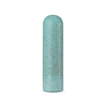 Load image into Gallery viewer, Side view of the blush Gaia Eco Rechargeable aqua Bullet