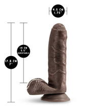 Load image into Gallery viewer, blush Loverboy Pierre The Chef Realistic Dildo measurements: Insertable width: 4.5 centimetres / 1.75 inches; Product length: 17.8 centimetres / 7 inches; Insertable length: 14 centimetres / 5.5 inches.