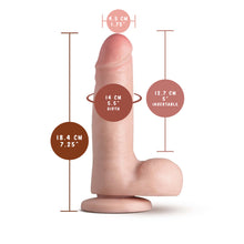 Load image into Gallery viewer, blush Loverboy The K Pop Star Realistic Dildo measurements: Insertable width: 4.5 centimetres / 1.75 inches; Product length: 18.4 centimetres / 7.25 inches; Insertable girth: 14 centimetres / 5.5 inches; Insertable length: 12.7 centimetres / 5 inches.