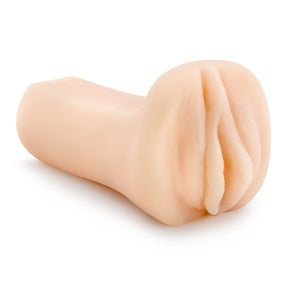 Front side view of the blush M Elite Veronika Soft + Wet Stroker