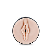 Load image into Gallery viewer, Front view of the blush M For Men Soft + Wet Pussy Self Lubricating Strokers