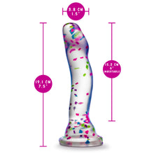 Load image into Gallery viewer, blush Neo Elite Hanky Panky 7.5 Inch Silicone Glow In The Dark Dildo measurements: Insertable width: 3.8 cm / 1.5 inches; Product length: 19.1 centimetres / 7.5 inches; Insertable length: 15.2 centimetres / 6 inches.
