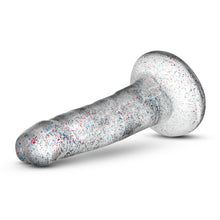 Load image into Gallery viewer, Front side view of the blush Naturally Yours 5.5 Inch Glitter Dong
