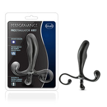 Charger l&#39;image dans la galerie, On the left side of the image is the product packaging. On the packaging are the Performance &amp; blush logos, product name: Prostimulator VX1, product feature icons for: Explosive orgasms; Prostate massage may promote prostate health; Developed top provide a uniquely intense experience, and the product inside visible through clear packaging. Beside the packaging is the product blush Performance Prostimulator VX1.