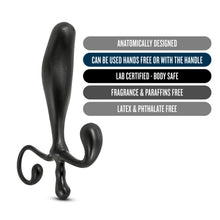 Charger l&#39;image dans la galerie, blush Performance Prostimulator VX1 features: ANATOMICALLY DESIGNED; CAN BE USED HANDS FREE OR WITH THE HANDLE; LAB CERTIFIED - BODY SAFE; FRAGRANCE &amp; PARAFFINS FREE; LATEX &amp; PHTHALATE FREE.