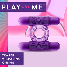 Load image into Gallery viewer, blush Play with Me Double Play Dual Vibrating Cock Ring