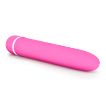 Load image into Gallery viewer, Front side view of the blush Rose Luxuriate pink Vibrator