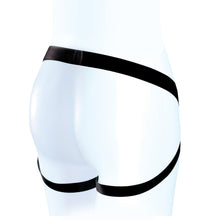 Load image into Gallery viewer, Back side view of the blush SX For You Beginner&#39;s Harness on a mannequin.