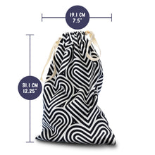 Charger l&#39;image dans la galerie, blush The Collection Bomba Cotton Toy Bag width: 19.1 centimetres / 7.5 inches; 31.1 centimetres / 12.25 inches.