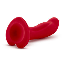Load image into Gallery viewer, Back top side view of the blush Temptasia Jezebel Dildo