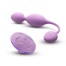 Load image into Gallery viewer, Back side view of the blush Wellness Raine Vibrating Kegel Ball