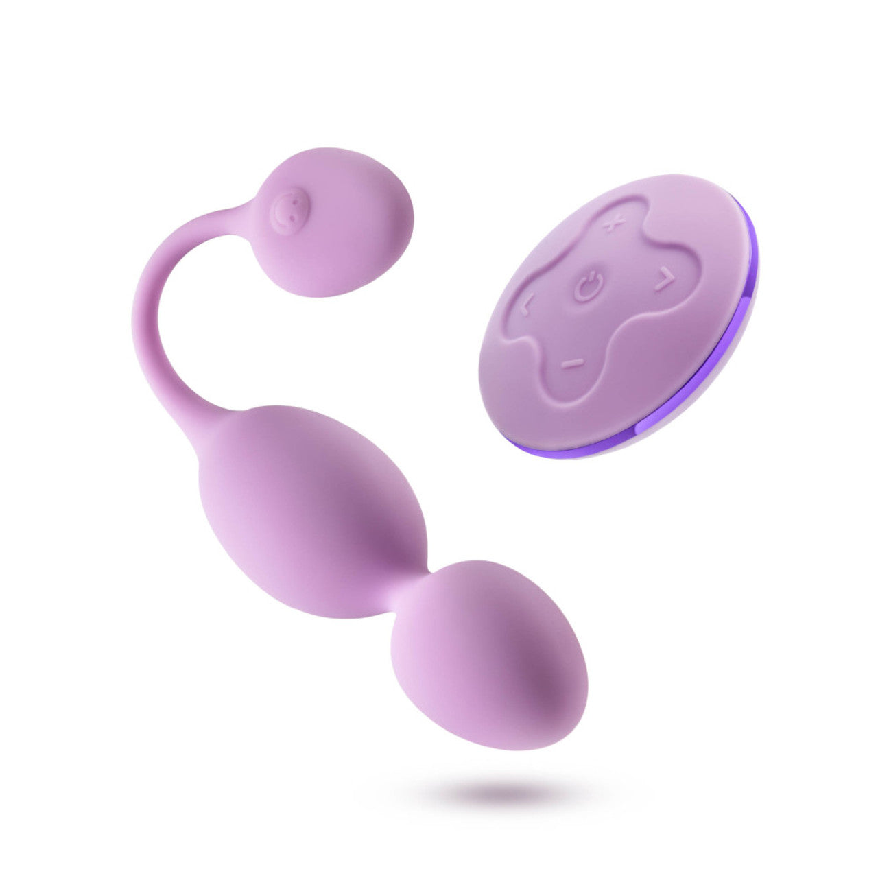 Front side view of the blush Wellness Raine Vibrating Kegel Ball