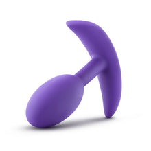 Load image into Gallery viewer, Front side view of the blush Luxe Wearable Vibra Slim Plug