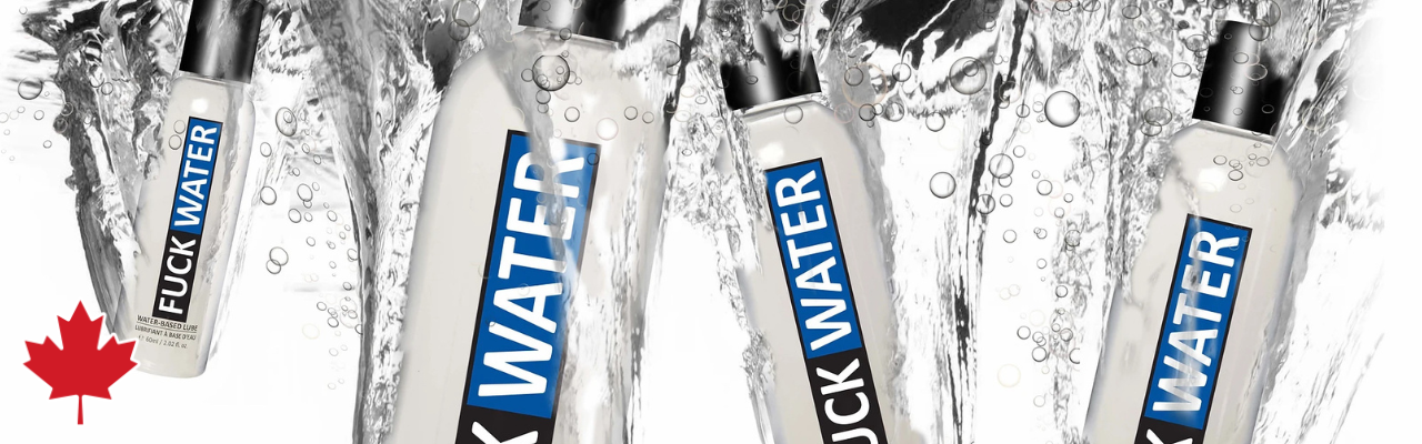 Flock Water bottles with a maple leaf icon on a white background