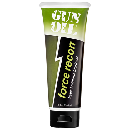 Gun Oil Force recon hybrid silicone lubricant 3.3 oz / 100 ml tube.