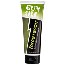 Load image into Gallery viewer, Gun Oil Force recon hybrid silicone lubricant 3.3 oz / 100 ml tube.