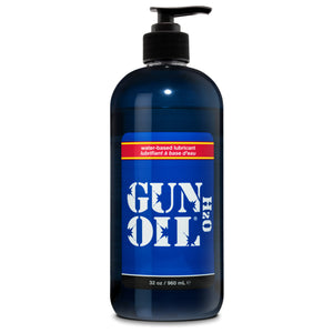 Bottle of water-based lubricant Gun Oil H2O 32 oz / 960 mL