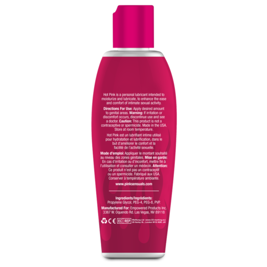 Hot Pink Gentle Warming Lubricant For Women