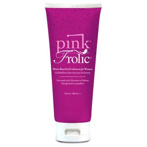 Pink Frolic Water-Based Gel Lubricant for Women Not made with Glycerin or Parbens 3.3 oz / 100 ml