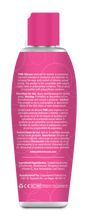 Load image into Gallery viewer, Back of the PINK Silicone lubricant for women is a personal lubricant intended to moisturize and lubricate, to erinance the ease and comfort of numate sexual activity. The product is not compatible with natural rubber latex or polyisoprene condoms. This product is compatible with polyurethane condoms. Directions for Use: Apply desired amount to genital areas. Warning: M imtation or discomfort occurs, discontinue use and consult a physician. Caution: This product is not a contraceptve or spermicide.