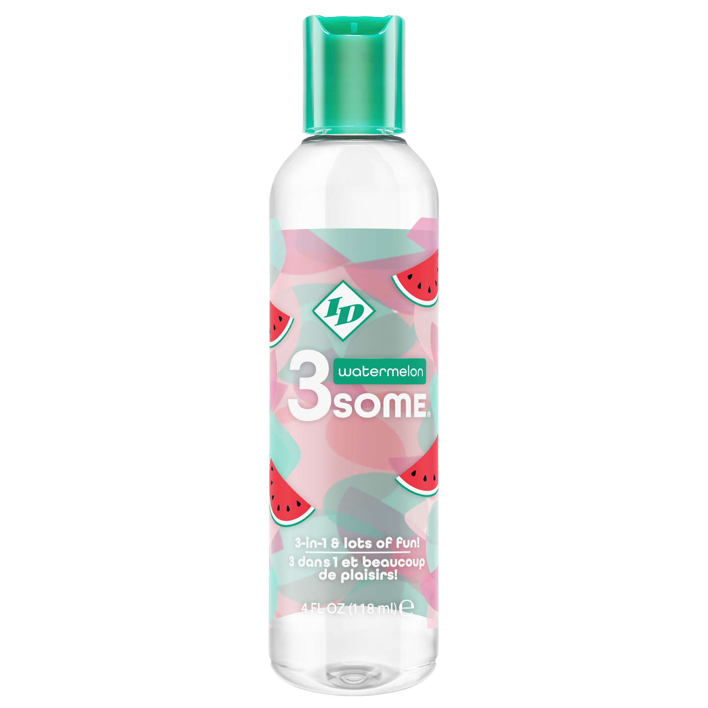  ID Watermelon 3some 3-in-1 & lots of fun! 4 fl oz (118 ml) bottle.